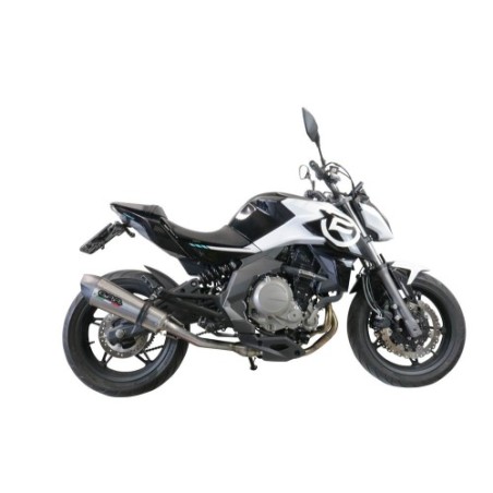 Scarico GPR New Grand Prix Evo Titanium per Cf Moto 650 Mt dal 2019 al 2020 omologato