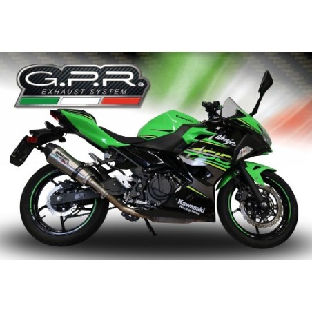Scarico GPR New Grand Prix Evo Titanium per Kawasaki Z 400 dal 2023 al 2025 omologato