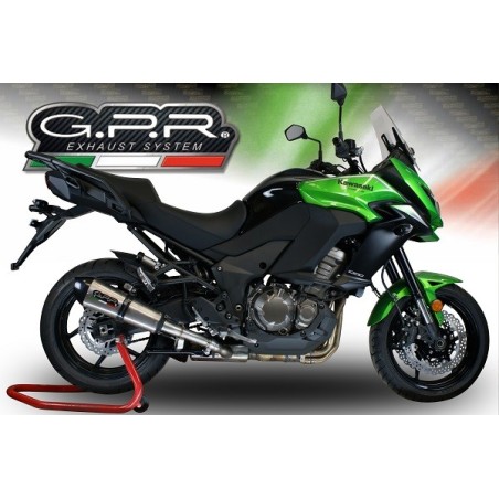 Scarico GPR New Grand Prix Evo Titanium per Kawasaki Versys 1000 I.E. dal 2011 al 2013 omologato