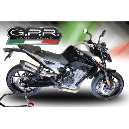 Scarico GPR New Grand Prix Evo Titanium per KTM Duke 790 dal 2021 al 2024 racing