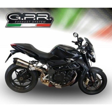 Scarico GPR New Grand Prix Evo Titanium per Mv Agusta Brutale 990 R dal 2010 al 2011 omologato