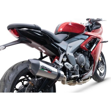 Scarico GPR New Grand Prix Evo Titanium per Triumph Daytona 660 dal 2023 al 2025 omologato