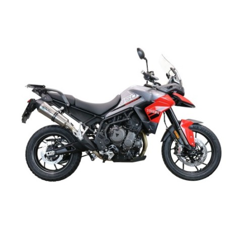Scarico GPR New Grand Prix Evo Titanium per Triumph Tiger 850 dal 2020 al 2024 omologato