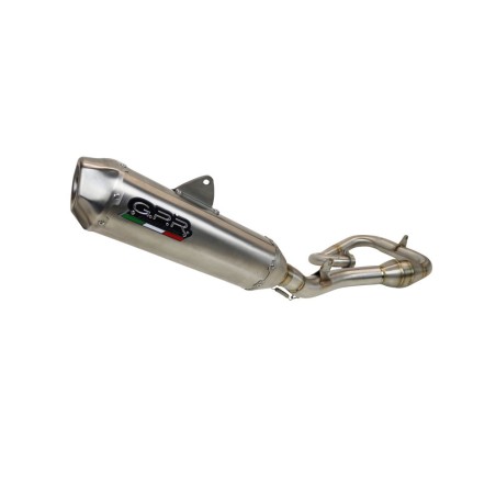 Scarico GPR Pentacross Inox per Kymco MAXXER 300 dal 2002 al 2020 omol