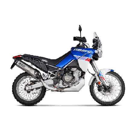 Akrapovic Slip-On Omologato Carbonio Titanio per Aprilia TUAREG 660 2022-2026