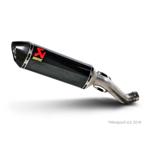 Akrapovic Silenziatore Non omologato Carbonio Inox per Aprilia Tuono V4 RSV 4 2011-2016 / 2010-2014
