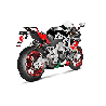 Akrapovic Scarico Completo Non omologato Carbonio Inox per Aprilia Tuono V4 2015-2020