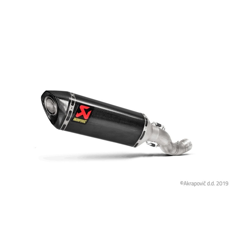 Akrapovic Slip-On Non omologato Carbonio Inox per Aprilia Tuono V4 2017-2020
