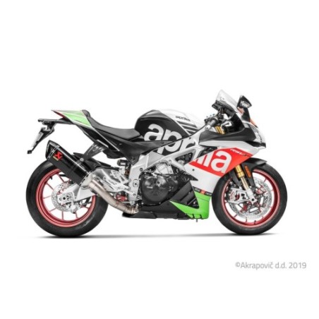 Akrapovic Slip-On Non omologato Carbonio Inox per Aprilia Tuono V4 2017-2020