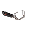 Akrapovic Scarico Completo Non omologato Carbonio Titanio per Aprilia Tuono V4 2021-2024