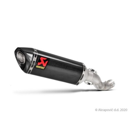 Akrapovic Slip-On Non omologato Carbonio Inox per Aprilia RSV 4 2015-2016
