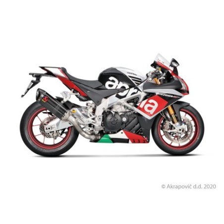 Akrapovic Slip-On Non omologato Carbonio Inox per Aprilia RSV 4 2015-2016