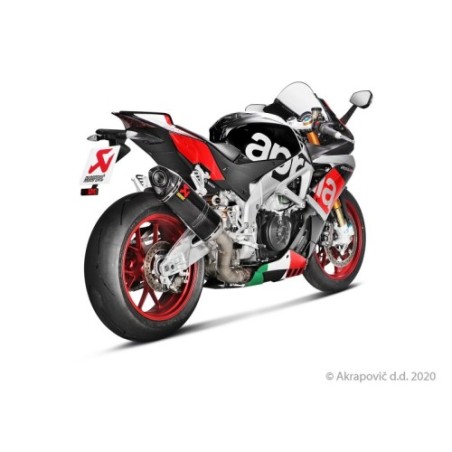 Akrapovic Slip-On Non omologato Carbonio Inox per Aprilia RSV 4 2015-2016