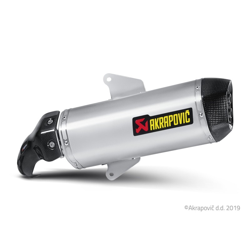 Akrapovic Silenziatore Omologato Carbonio Inox per Aprilia SRV 850 2012-2016