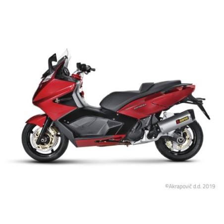 Akrapovic Silenziatore Omologato Carbonio Inox per Aprilia SRV 850 2012-2016