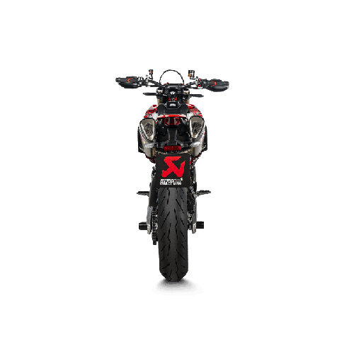 Akrapovic Slip-On Omologato Carbonio Titanio per Ducati Hypermotard 698 Mono / RVE 2024-2026