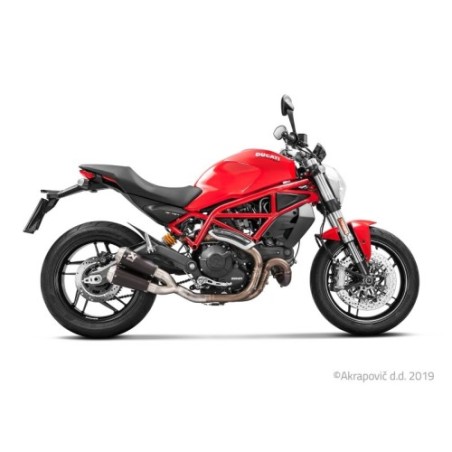 Akrapovic Silenziatore Non omologato per Ducati MONSTER 797 / 797 + 2017-2020