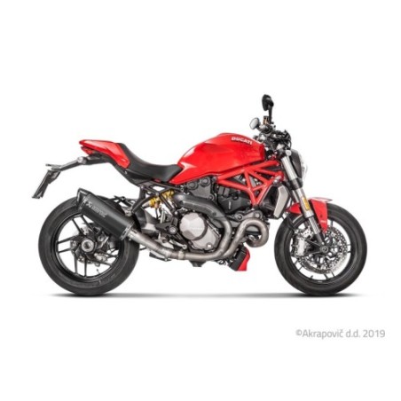 Akrapovic Silenziatore Non omologato Inox per Ducati MONSTER 821 2017-2020