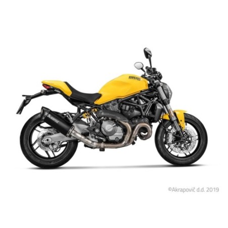 Akrapovic Silenziatore Non omologato Inox per Ducati MONSTER 821 2017-2020