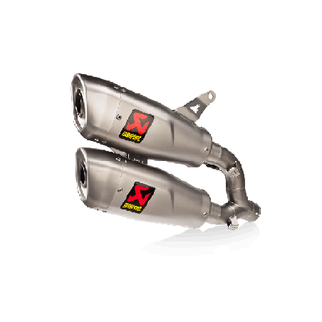 Akrapovic Slip-On Omologato Carbonio Titanio per Ducati MONSTER 2021-2024