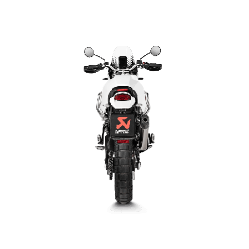 Akrapovic Slip-On Omologato Carbonio Titanio per Ducati DESERT X 2022-2024