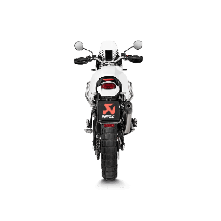 Akrapovic Slip-On Omologato Carbonio Titanio per Ducati DESERT X 2022-2024