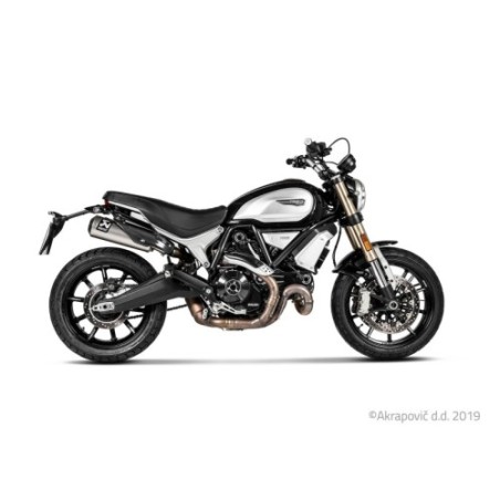 Akrapovic Silenziatore Omologato per Ducati SCRAMBLER 1100 2018-2020