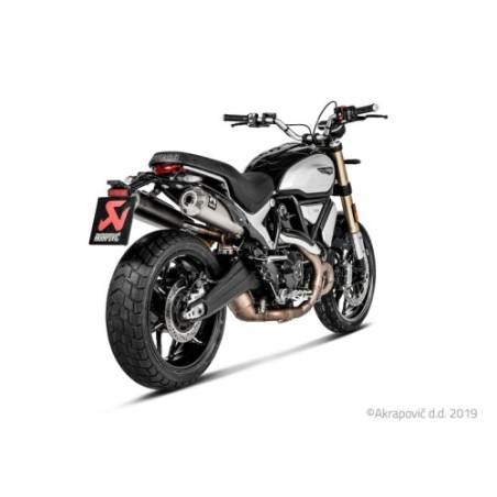 Akrapovic Silenziatore Omologato per Ducati SCRAMBLER 1100 2018-2020