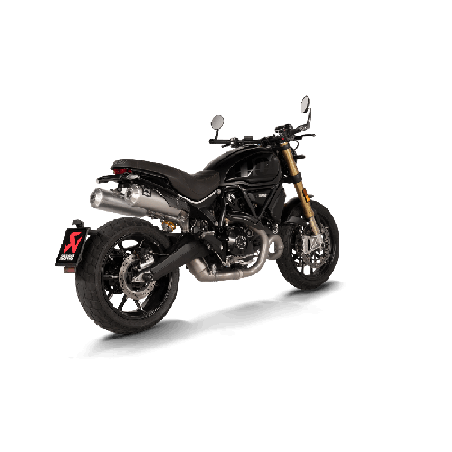 Akrapovic Silenziatore Omologato Titanio per Ducati SCRAMBLER 1100 2021-2024