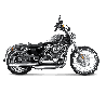 Akrapovic Slip-On Omologato per Harley Davidson XL1200T Super Low 2014-2015