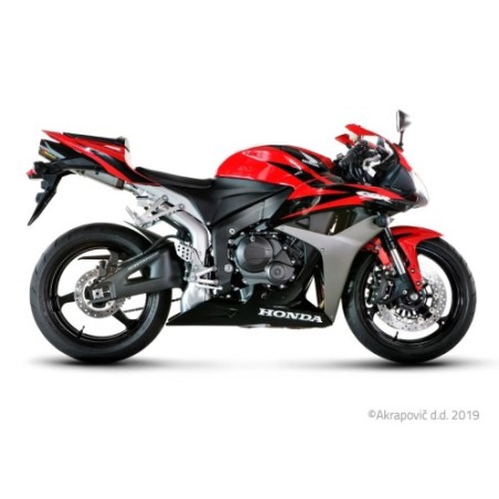 Akrapovic Silenziatore Omologato Carbonio Titanio per Honda CBR 600 RR 2007-2008