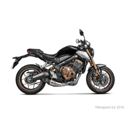 Akrapovic Scarico Completo Omologato Carbonio Titanio Inox per Honda CB 650 F / CBR 650 F 2014-2018