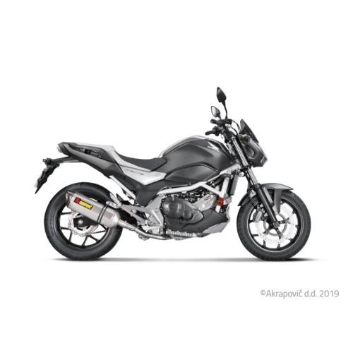 Akrapovic Silenziatore Omologato Carbonio Titanio per Honda NC 750 S / NC 700 X 2012-2020
