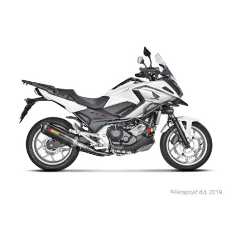 Akrapovic Silenziatore Omologato Carbonio Inox per Honda NC 750 S / NC 700 X 2012-2020