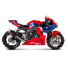 Akrapovic Slip-On Non omologato Carbonio Titanio per Honda CBR 1000RR-R Fireblade SP 2020-2023