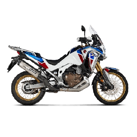 Akrapovic Slip-On Omologato Carbonio Titanio per Honda CRF1100L Africa Twin 2020-2023