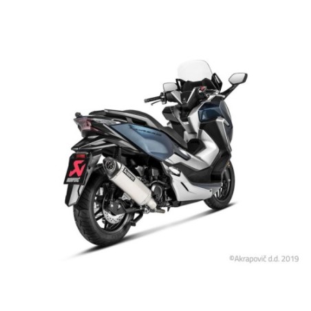 Akrapovic Silenziatore Omologato Carbonio Inox per Honda FORZA 250 / 300 2018-2020