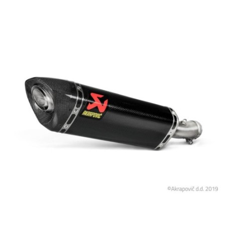 Akrapovic Silenziatore Non omologato Carbonio per Kawasaki NINJA 250 2018-2019
