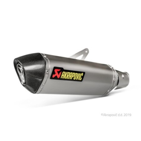 Akrapovic Silenziatore Omologato Carbonio Titanio per Kawasaki NINJA 400 2018-2024