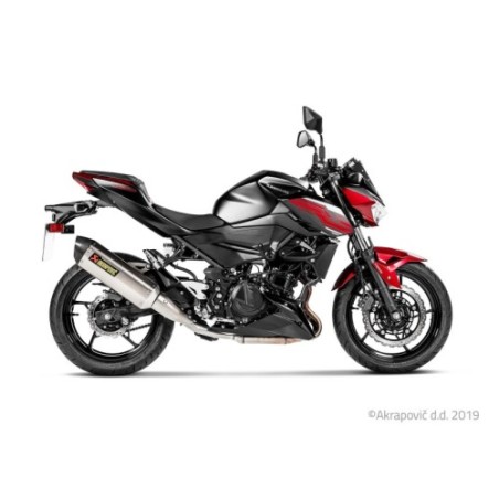 Akrapovic Silenziatore Omologato Carbonio Titanio per Kawasaki NINJA 400 2018-2024