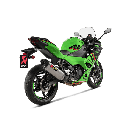 Akrapovic Slip-On Omologato Carbonio Titanio per Kawasaki NINJA 500 / Z500 2024-2026