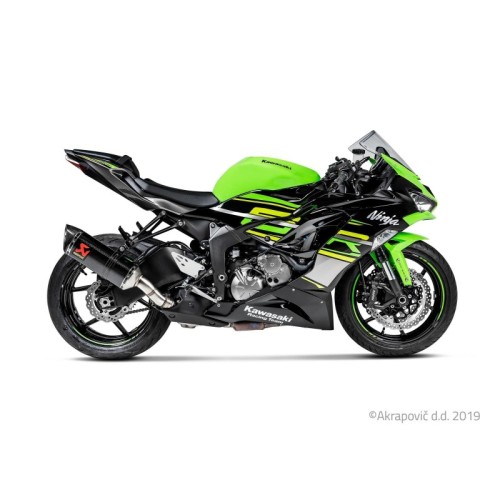 Akrapovic Silenziatore Non omologato Carbonio per Kawasaki ZX-6 R / 636 ZX-6R 636 2009-2026 / 2013-2020