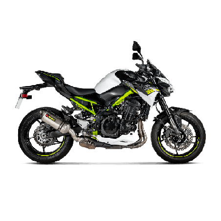 Akrapovic Silenziatore Omologato Carbonio Titanio per Kawasaki Z 900 2017-2019