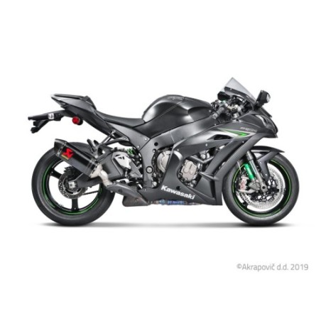 Akrapovic Silenziatore Omologato Carbonio per Kawasaki ZX- R 2010 / 2016-2020