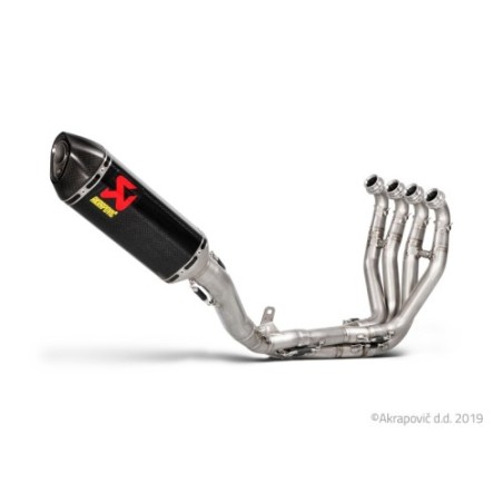 Akrapovic Scarico Completo Non omologato Carbonio Titanio per Kawasaki ZX- R 2010 / 2016-2020