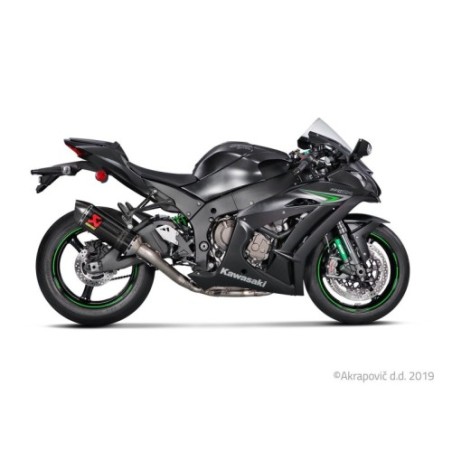 Akrapovic Scarico Completo Non omologato Carbonio Titanio per Kawasaki ZX- R 2010 / 2016-2020