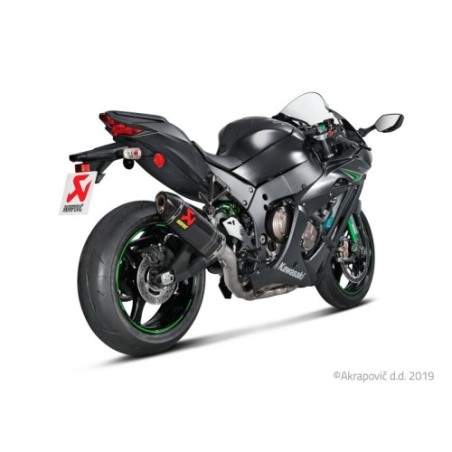 Akrapovic Scarico Completo Non omologato Carbonio Titanio per Kawasaki ZX- R 2010 / 2016-2020
