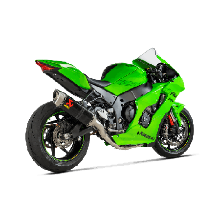 Akrapovic Scarico Completo Non omologato Carbonio Titanio Inox per Kawasaki ZX- R 2010 / 2021-2024