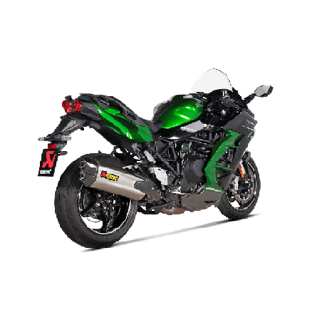 Akrapovic Silenziatore Omologato Titanio per Kawasaki NINJA H2 SX 2021-2026