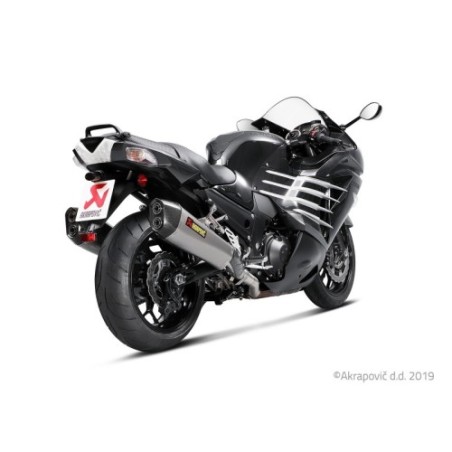 Akrapovic Silenziatore Omologato Titanio per Kawasaki ZZR 1400 / ZX R 2014 / 2012-2020